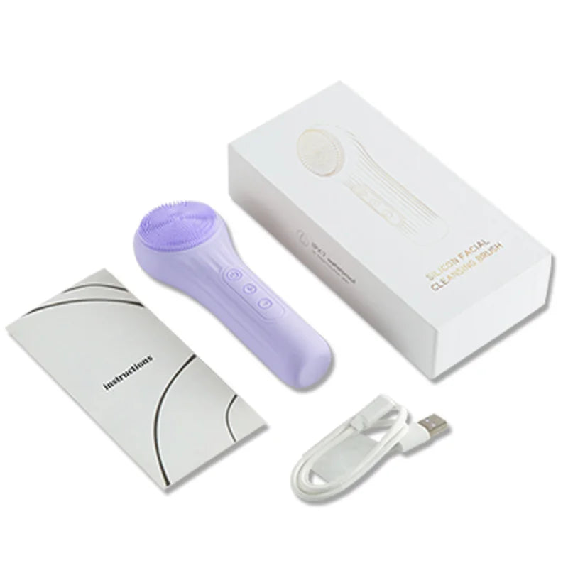 Sonic Electric Facial Cleansing & Anti-Aging Massage Brush - 18