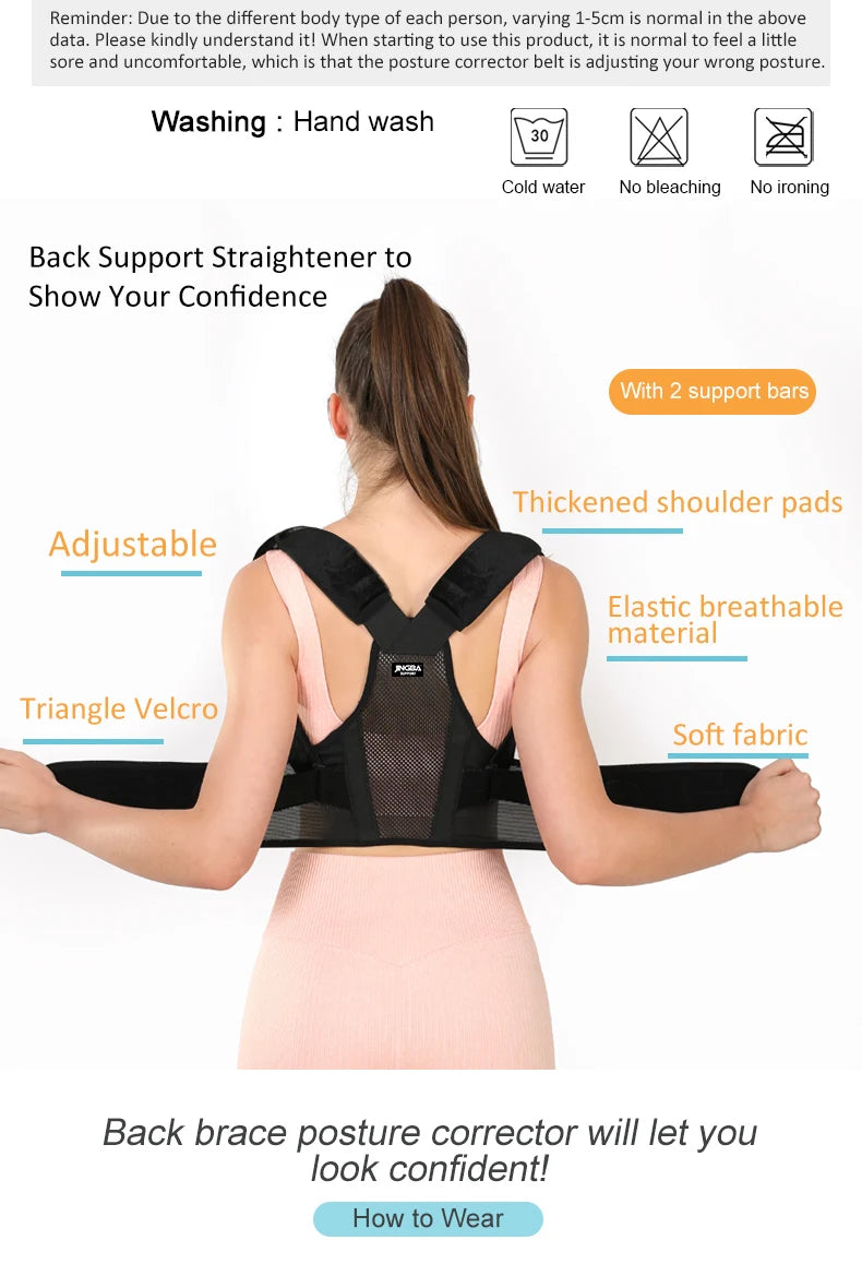 Adjustable Upper Spine Support and Posture Corrector - 9