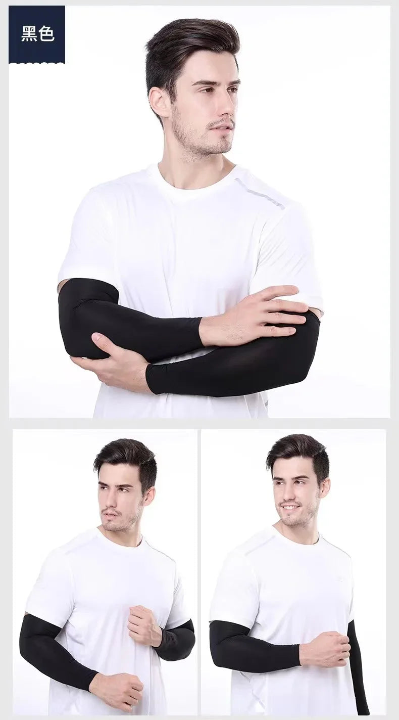 UV Protection Cooling Arm Sleeves for Sports and Outdoor Activities - 9