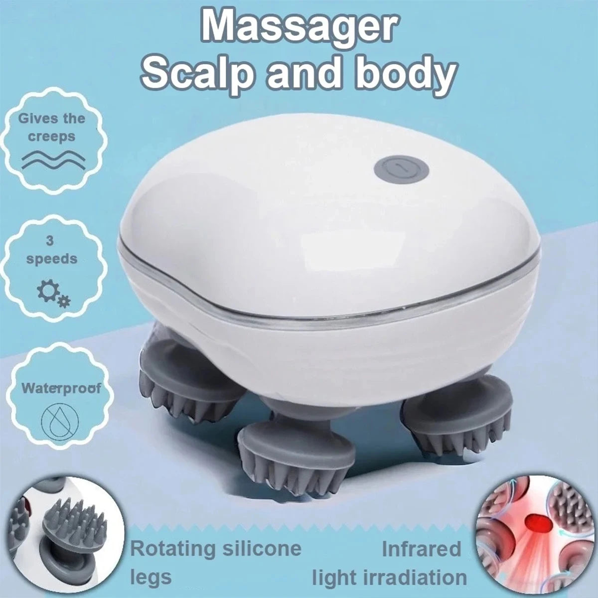 Electric Scalp and Full Body Relaxation Massager