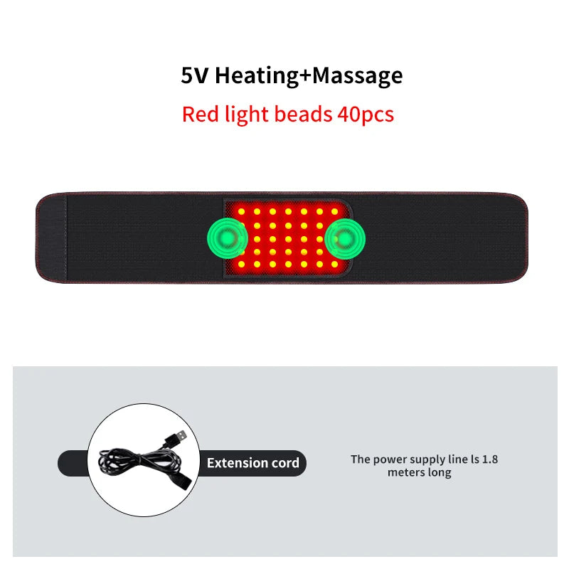 Red Light Therapy Waist Heating Belt for Lumbar Relief - 22
