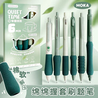 6-Piece Aesthetic Quick-Dry Gel Pen Set