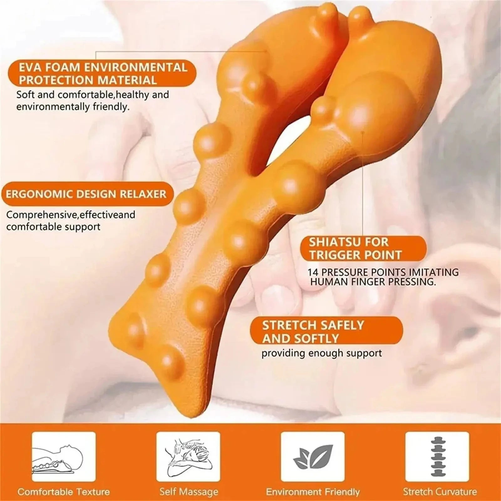 Neck and Shoulder Traction Massage Stretcher - 6