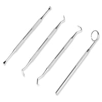 Professional 4-Piece Stainless Steel Dental Hygiene Cleaning Kit