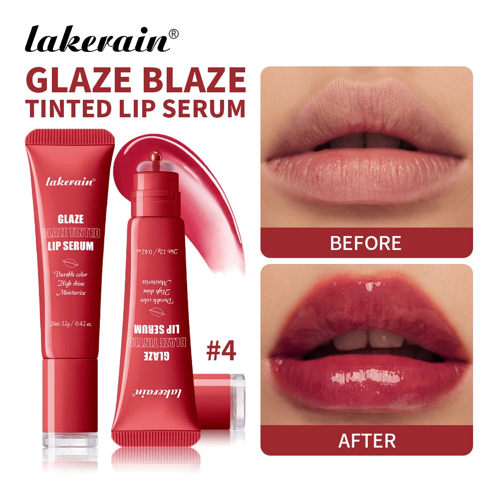 Hydrating Tinted Lip Serum for Plump Glossy Lips - 8
