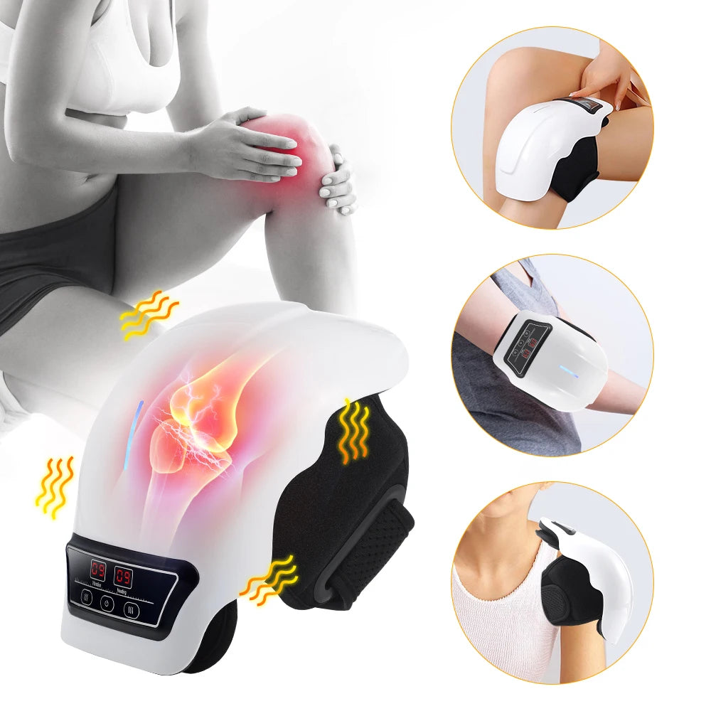 Wireless Heated Knee Massager with Vibration Therapy - 30