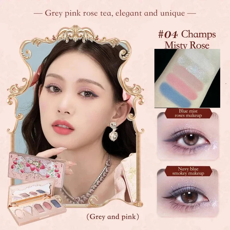 5-Color Shimmer and Glitter Eyeshadow Palette - 52