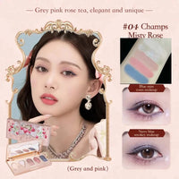 5-Color Shimmer and Glitter Eyeshadow Palette