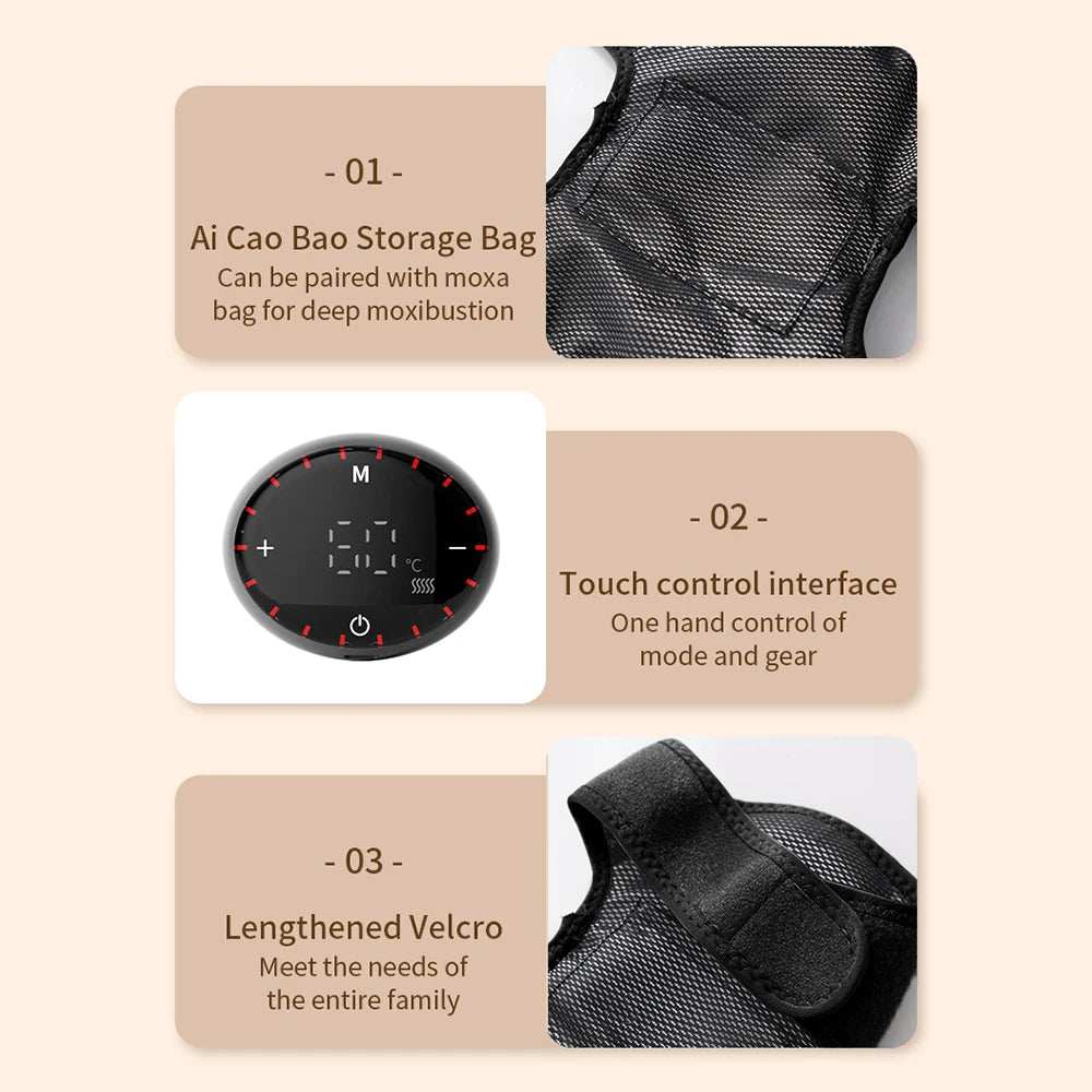 3-in-1 Heated Massage Wrap for Shoulder, Knee and Elbow - 20
