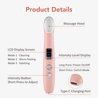 Heated Eye Massager Wand for Dark Circles and Puffiness