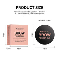 Dual-Tone Waterproof Eyebrow Powder for Natural Definition