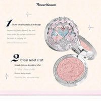 Embossed Matte Pressed Powder Blush for Natural Radiant Glow