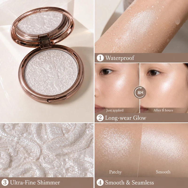 Little Angel Pearl Glow Highlighter Palette - 4