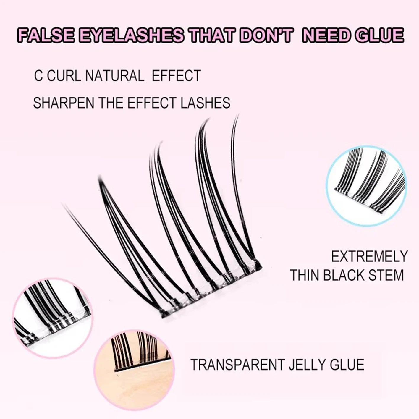 DIY Manga Style Cluster Lash Extension Kit - 5