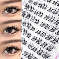 Reusable Glue-Free Cluster Lashes for Natural Daily Look