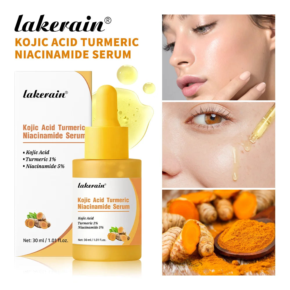 Brightening Kojic Acid and Turmeric Face Serum - 1