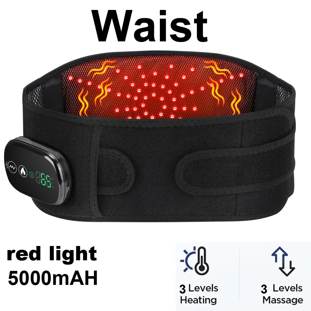 Heated Lumbar Massage Belt for Back Pain Relief - 75