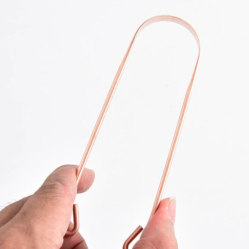 Copper U-Shaped Tongue Scraper for Fresh Breath - 7
