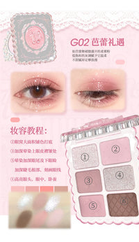 6-Color Matte and Shimmer Eyeshadow Palette