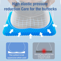 Honeycomb Gel Seat Cushion for Pressure Relief and Posture