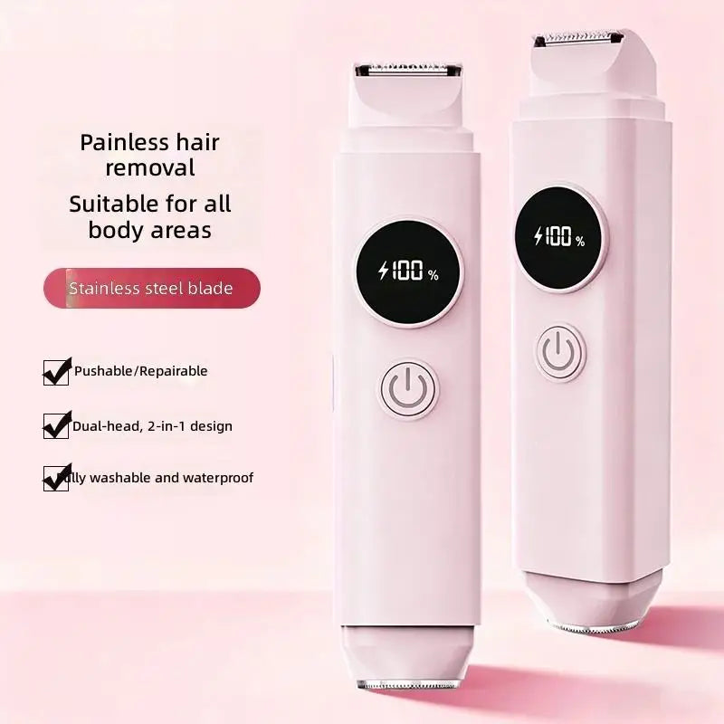 2-in-1 Painless Electric Hair Remover for Face and Body - 2