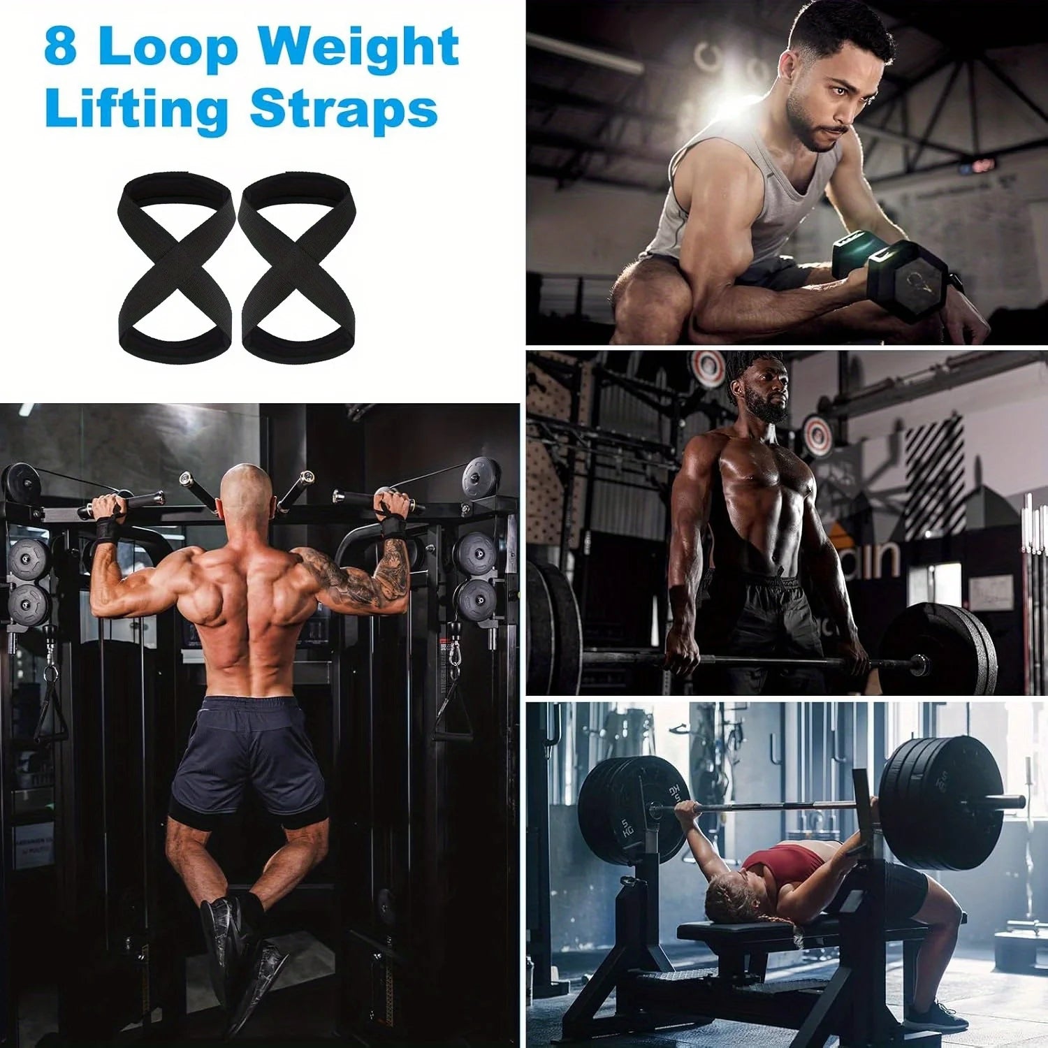Weightlifting Wrist Straps for Enhanced Grip and Strength - 3