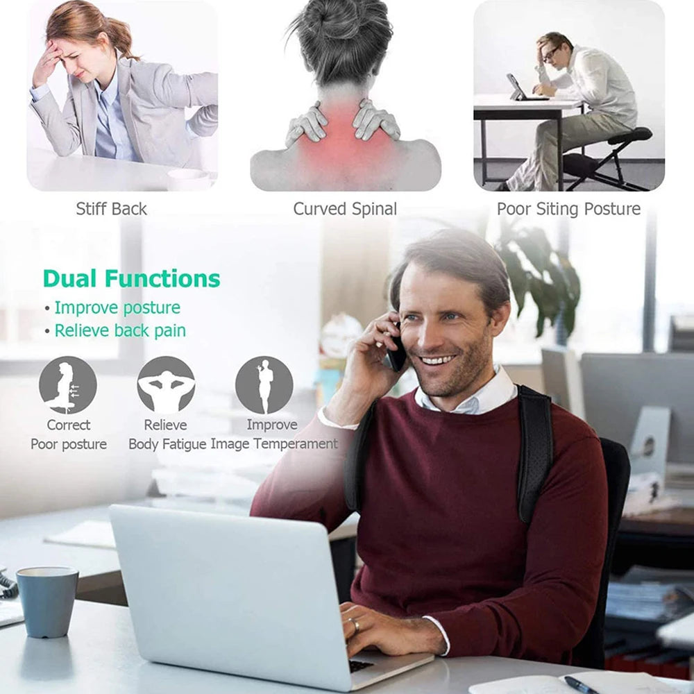 Adjustable Back Posture Corrector for Pain Relief - 21