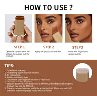 Serum-Infused Foundation Stick for Natural Glow