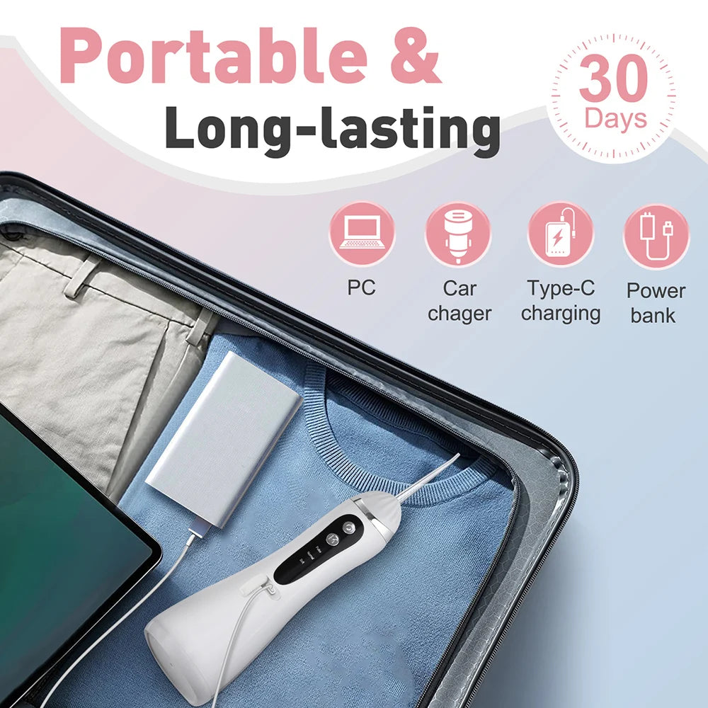 Portable Cordless Water Flosser for Deep Teeth Cleaning - 14