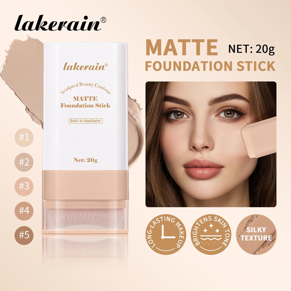Matte Foundation Stick with Built-in Brush - 1