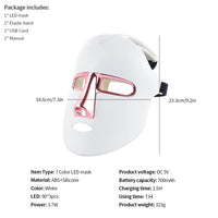 7-Color Photon LED Face and Neck Rejuvenation Mask