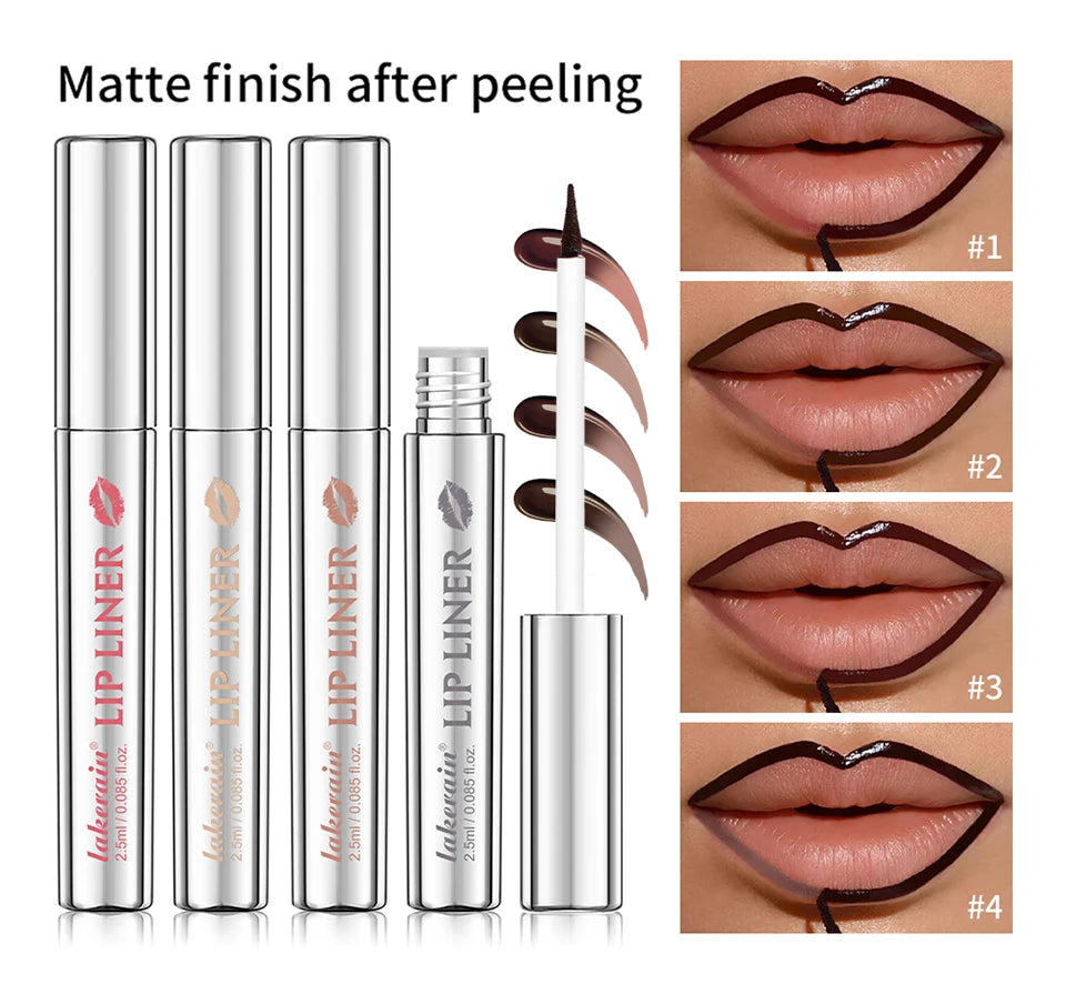 Waterproof Peel-Off Lip Liner for Long-Lasting Smudge-Proof Color - 8