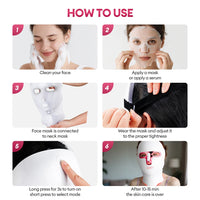 7-Color Photon LED Face and Neck Rejuvenation Mask