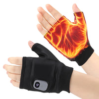 Rechargeable Fingerless Heated Gloves for Cold Hands
