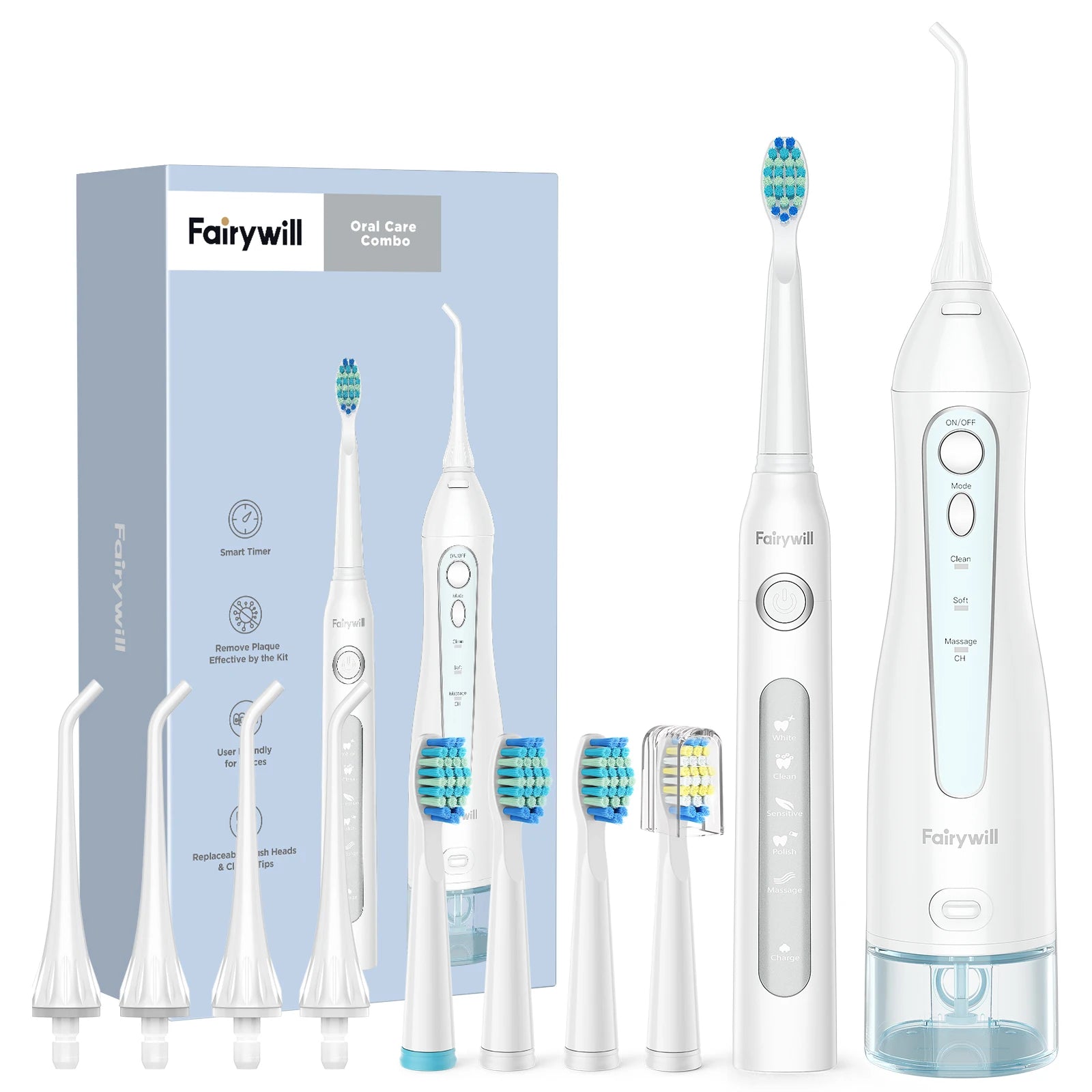 Portable Cordless Water Flosser and Electric Toothbrush Set - 20