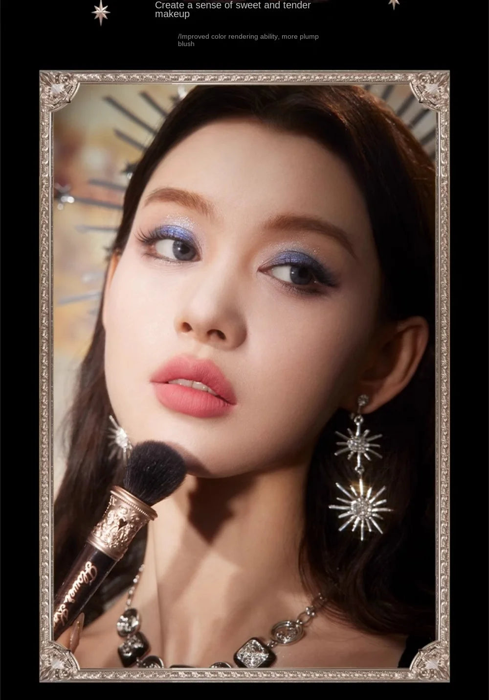 Premium Soft Goat Hair Makeup Brush for Highlighter and Blush - 8