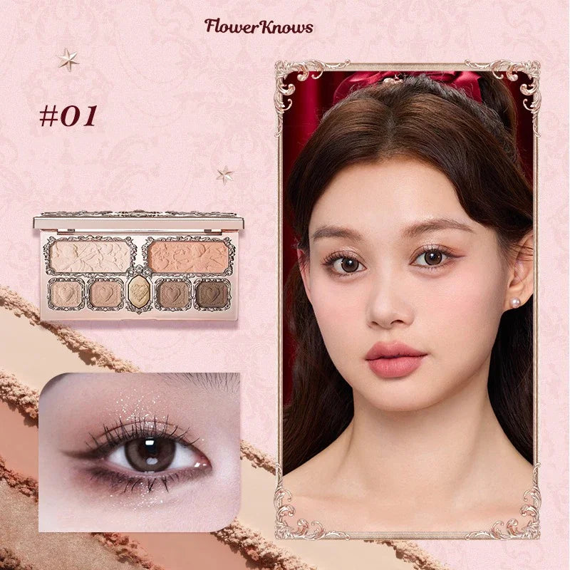 All-in-One Face Makeup Palette for Eyes, Blush, and Contour - 27