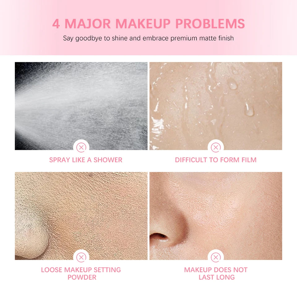 Long-Lasting Matte Makeup Setting Spray - 10
