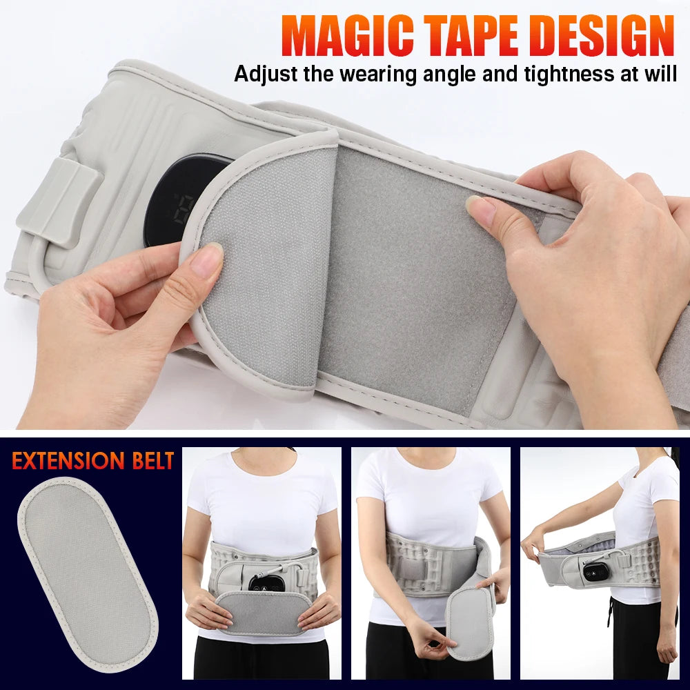 Heated Inflatable Lumbar Support Belt for Back Pain Relief - 19