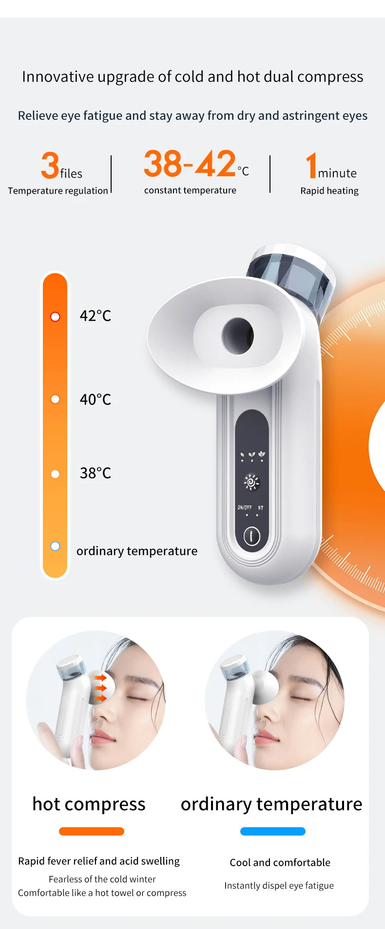Nano Steam Eye Hydration and Relief Massager - 12