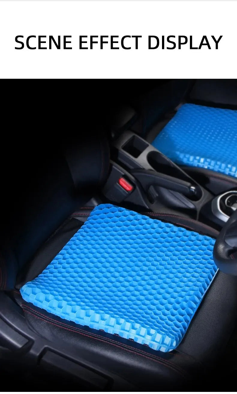 Ergonomic Honeycomb Gel Seat Cushion for Pain Relief - 16