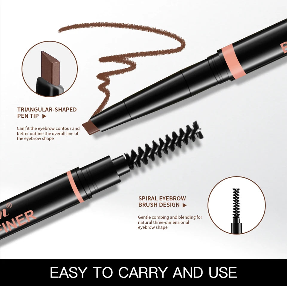 Waterproof 2-in-1 Triangle Tip Eyebrow Pencil - 11