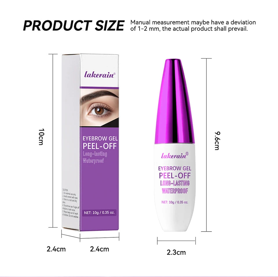 Waterproof Peel-Off Eyebrow Tint Gel for Long-Lasting Brows - 15