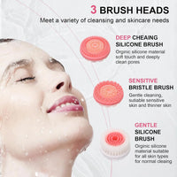 3-in-1 Waterproof Electric Facial Cleansing Brush
