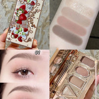 Five-Color Strawberry Eyeshadow Palette
