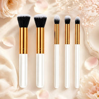 5-Piece Professional Makeup Brush Set for Flawless Application