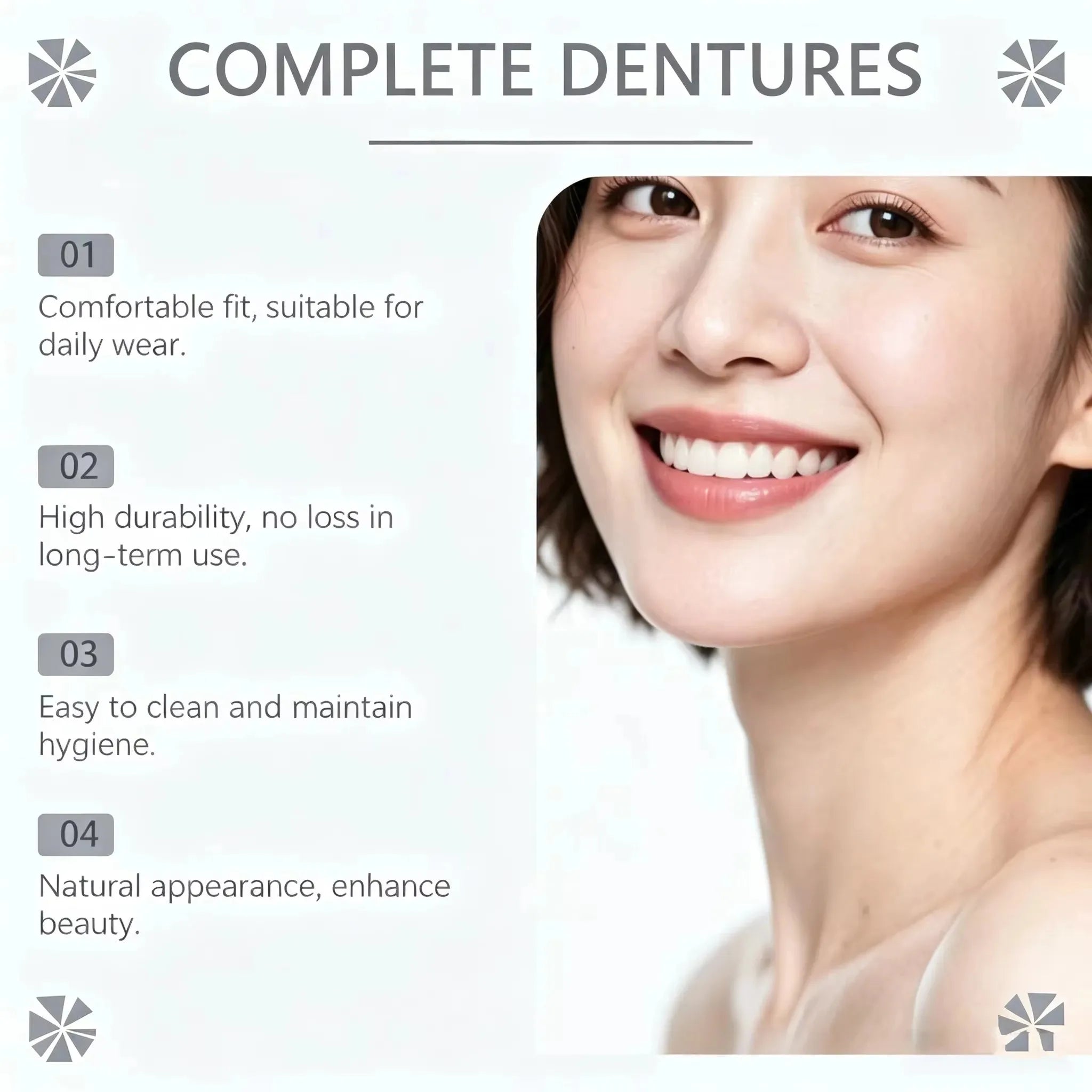 Instant Comfort Silicone Denture Set for a Natural Smile - 6