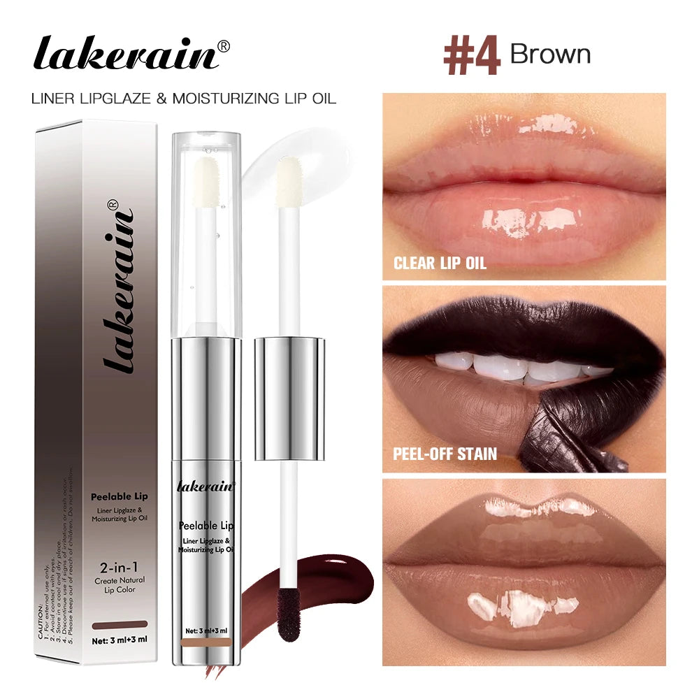 2-in-1 Waterproof Peel-Off Lip Stain and Hydrating Oil - 20