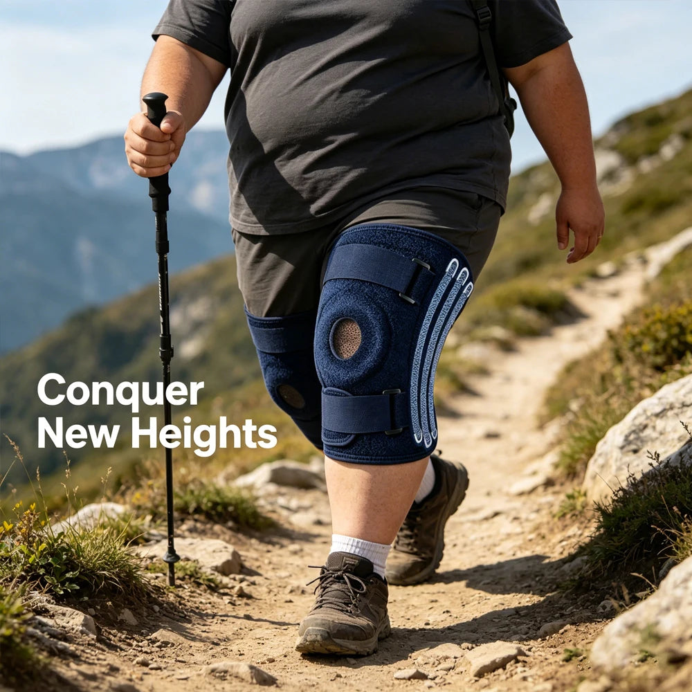 Adjustable Plus Size Knee Brace for Joint Pain Relief - 23