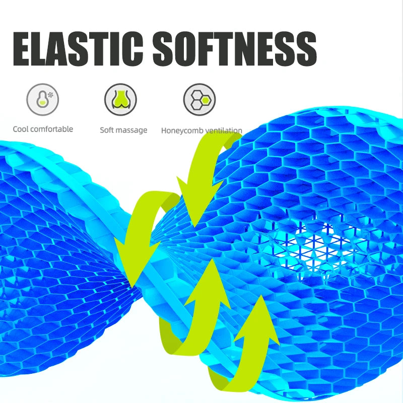 Ergonomic Honeycomb Gel Seat Cushion for Pain Relief - 4